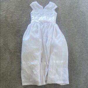 White girl’s formal first communion flower girl Dress
